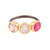 Gold-Accented Multi-Gemstone Cocktail Ring from India 'Pretty Trio'