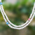 Long Cultured Pearl and Gemstone Strand Necklace 'Sweetness'