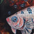 Original Signed Betta Fish Painting from Bali 'White and Black Betta'
