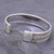 Braid and Rope Motif Sterling Silver Cuff Bracelet 'Karen Plaits'