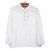 Henley-Style Men's Cotton Blend Shirt in White from India 'Casual Man in White'