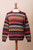 Men's Striped 100 Alpaca Pullover Sweater from Peru 'Autumnal Andes'