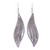 Handcrafted Karen Silver Dangle Earrings from Thailand 'Karen Harvest'