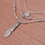 Three Strand Hill Tribe 950 Silver Necklace 'Hill Tribe Trend'