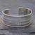 Hill Tribe Sterling Silver Cuff Bracelet 'Rippling Helixes'