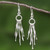 Unique Sterling Silver Dangle Earrings 'Wisp'