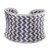 Woven 950 Silver Cuff Bracelet from Thailand 'Dark Path'