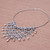 Stunning Floral 950 Silver Collar Necklace 'Floral Net'