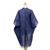 Midnight Blue Cotton Thai Jacket with Light Blue Scarf Set 'Midnight Blue Mystique'