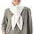 Knit Cotton Wrap Scarf in Eggshell from Thailand 'Ascot Charm in Eggshell'