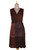 Russet and Graphite A-Line Wrap Dress 'Russet Fusion'