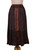 Tied Dyed and Embroidered Rayon Skirt from India 'Russet Fusion'