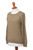 Knit Cotton Blend Pullover in Khaki from Peru 'Khaki Charm'