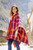 Colorful Alpaca Blend Poncho from Peru 'Afternoon Cuzco'