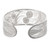 Filigree Cuff Bracelet with Fine and Sterling Silver 'Moonlight Beauty'