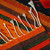 Zapotec Wool Striped Area Rug 2x3.5 'Stairway to the Sky'