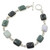 Jade link bracelet 'Ya'ax Chich Colors'