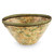Orange and Green Handcrafted Ceramic Decorative Bowl 'Autumn Forest'
