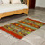 Genuine Zapotec Handwoven Rug with Natural Organic Dyes 'Festive Diamonds'