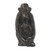 African Hand Carved Ebony Chimpanzee Motherhood Sculpture 'Mother Chimp'