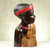 Carved Sese Wood Sculpture of an African Man from Ghana 'Profile of a King'