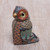 Colorful Polymer Clay Owl Sculpture 2.5 Inch from Bali 'Decorative Owl'