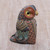 Colorful Polymer Clay Owl Sculpture 2.5 Inch from Bali 'Decorative Owl'