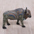 Handcrafted Polymer Clay Sculpture of a Bison from Bali 'Majestic Bison'