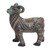 Colorful Polymer Clay Ram Sculpture 3 Inch from Bali 'Vibrant Ram'