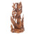 Sarasvati Hindu Goddess Hand Carved Suar Wood Statuette 'Sarasvati Goddess'