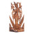 Sarasvati Hindu Goddess Hand Carved Suar Wood Statuette 'Sarasvati Goddess'