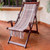 Adjustable Frame Beige Recycled Cotton Blend Hammock Chair 'Seaside'