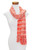 Hand Woven Red Striped Rayon Wrap Scarf from Guatemala 'Sweet Surprise'