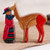 Wood Sculpture of an Alpaca Shepherd from Peru 'Cuzco Shepherd'