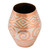 Spiral Motif Silver Accented Copper Vase from Mexico 'Ancient Pottery'