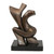 Romance-Themed Abstract Bronze Sculpture from Brazil 'Magic'