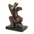 Romance-Themed Abstract Bronze Sculpture from Brazil 'Magic'