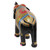 Colorful Handpainted Elephant Sculpture from India 'Splendid Elephant'