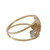 10k Gold Four-Leaf Clover Cocktail Ring from Brazil 'Good Luck Leaves'