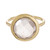 Gold Plated Quartz Single Stone Ring from Peru 'Magic Pulse'