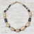 Brown and Black Ceramic Beaded Necklace from Ghana 'Kpormda Beauty'