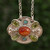 Sunstone Peridot and Recon. Turquoise Necklace from Mexico 'Light of Summer'