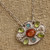 Sunstone Peridot and Recon. Turquoise Necklace from Mexico 'Light of Summer'
