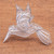 Sterling Silver Filigree Hummingbird Brooch from Java 'Intricate Hummingbird'