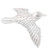 Sterling Silver Filigree Pigeon Brooch from Java 'Intricate Pigeon'