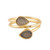 Gold Plated Labradorite Wrap Ring from India 'Golden Aurora'