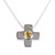 Natural Amber Cross Pendant Necklace from Mexico 'Cross of Antiquity'