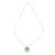 Natural Mint Green Jade and Sterling Silver Heart Necklace 'Mint Green Heart'