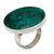 Chrysocolla and Sterling Silver Ring Peru 'Universe'