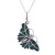 Fair Trade Chrysocolla and Silver Butterfly Pendant Necklace 'Cajamarca Butterfly'